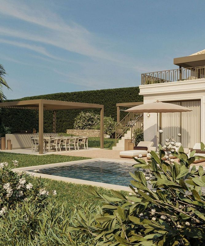 Frontline golf villa renovation project in Los Naranjos, Nueva Andalucia, Marbella