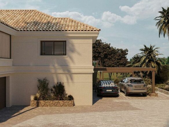Frontline golf villa renovation project in Los Naranjos, Nueva Andalucia, Marbella