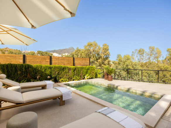 FOR SALE 🏡 Newly Renovated Ground-Floor Apartment with Private Terrace and Plunge Pool – Nueva Andalucía, Marbella 🇪🇸