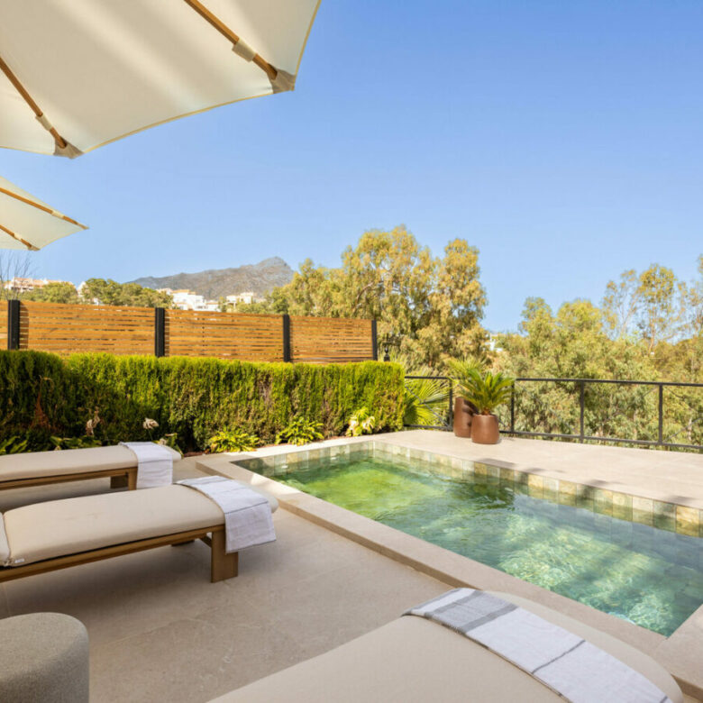 FOR SALE 🏡 Newly Renovated Ground-Floor Apartment with Private Terrace and Plunge Pool – Nueva Andalucía, Marbella 🇪🇸