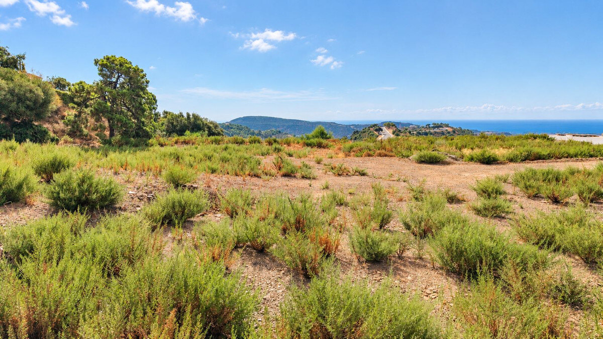 FOR SALE 🏡 Flat 4,570 m² Plot with Panoramic Sea Views in a Gated Estate – Monte Mayor, Benahavís 🇪🇸