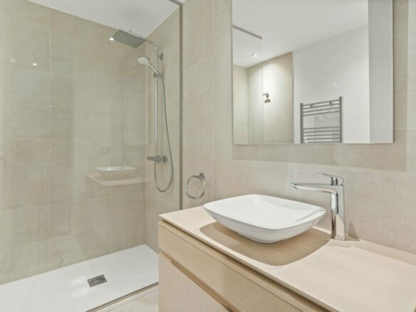 Bathroom with walk-in shower