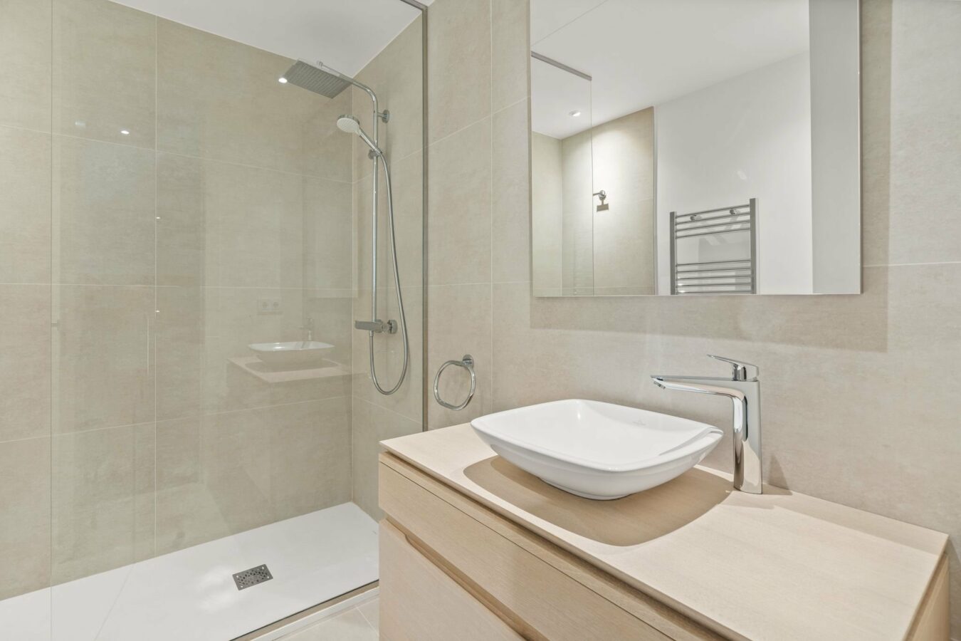 Bathroom with walk-in shower
