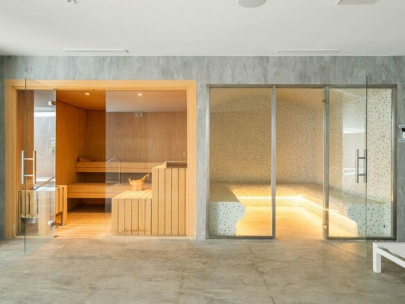 Sauna and wellness area
