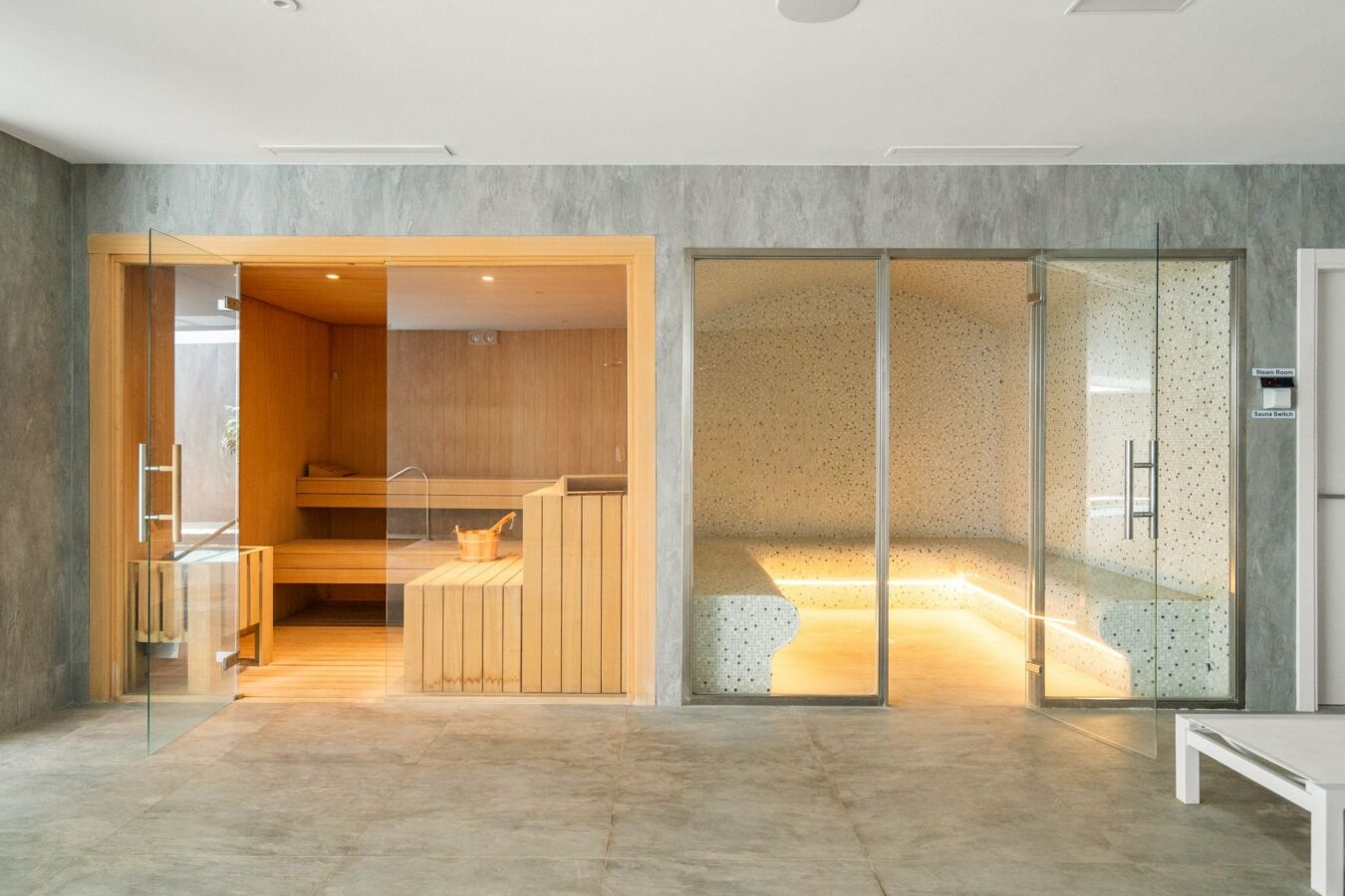 Sauna and wellness area