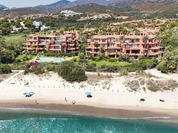 FOR SALE 🏡 Renovated Two-Bedroom Beachfront Penthouse with Sea Views – Las Chapas, Marbella East, Marbella 🇪🇸