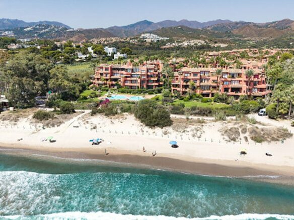 FOR SALE 🏡 Renovated Two-Bedroom Beachfront Penthouse with Sea Views – Las Chapas, Marbella East, Marbella 🇪🇸