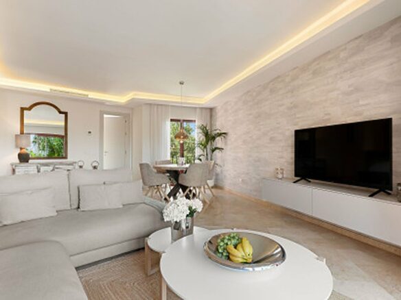 FOR SALE 🏡 Renovated Two-Bedroom Beachfront Penthouse with Sea Views – Las Chapas, Marbella East, Marbella 🇪🇸