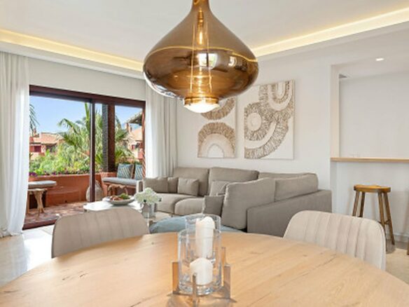 FOR SALE 🏡 Renovated Two-Bedroom Beachfront Penthouse with Sea Views – Las Chapas, Marbella East, Marbella 🇪🇸