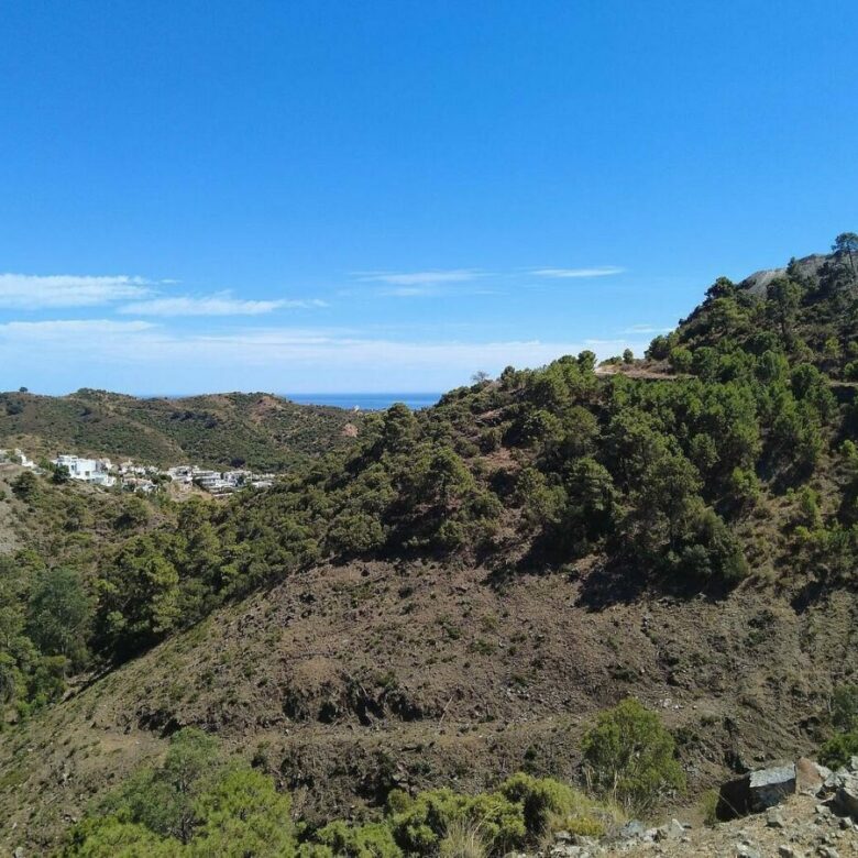 FOR SALE 🏡 Sea-View Building Plot with Licence and Approved Villa Project – El Madroñal, Benahavís 🇪🇸
