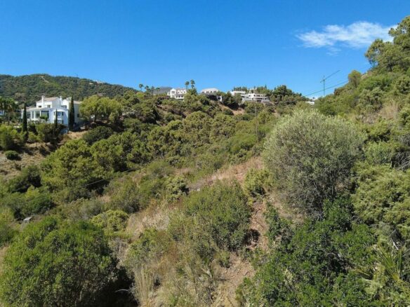 FOR SALE 🏡 Sea-View Building Plot with Licence and Approved Villa Project – El Madroñal, Benahavís 🇪🇸