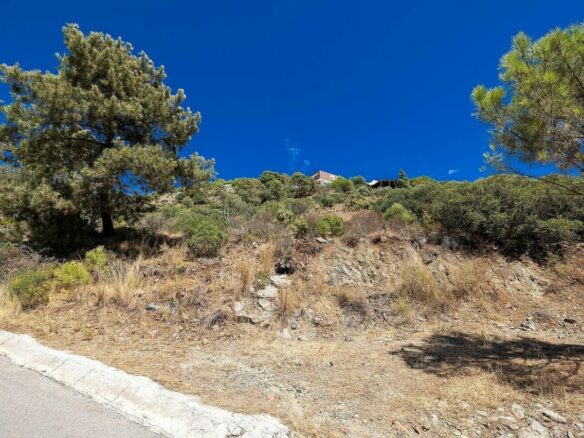 FOR SALE 🏡 Sea-View Building Plot with Licence and Approved Villa Project – El Madroñal, Benahavís 🇪🇸