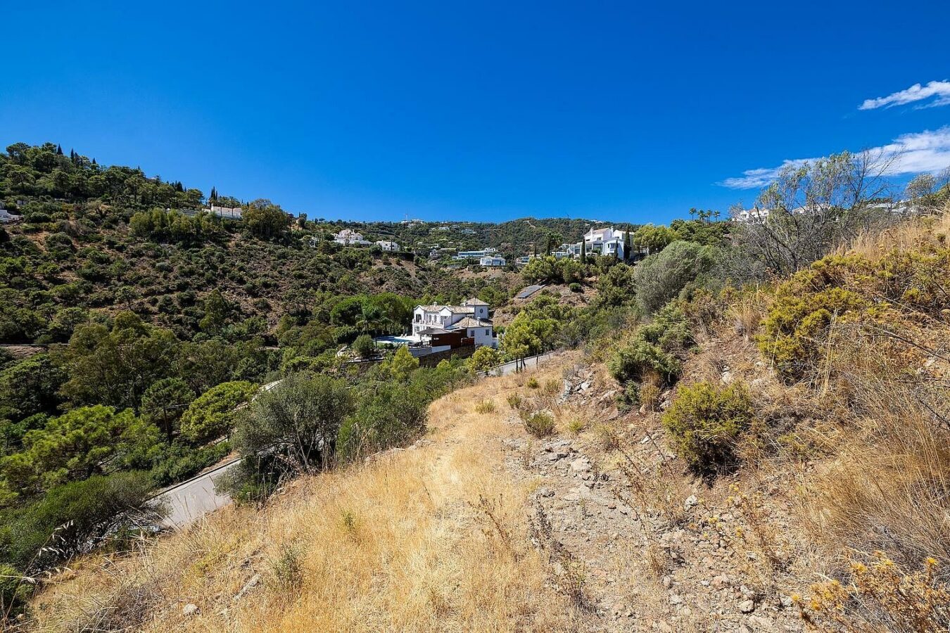 FOR SALE 🏡 Sea-View Building Plot with Licence and Approved Villa Project – El Madroñal, Benahavís 🇪🇸