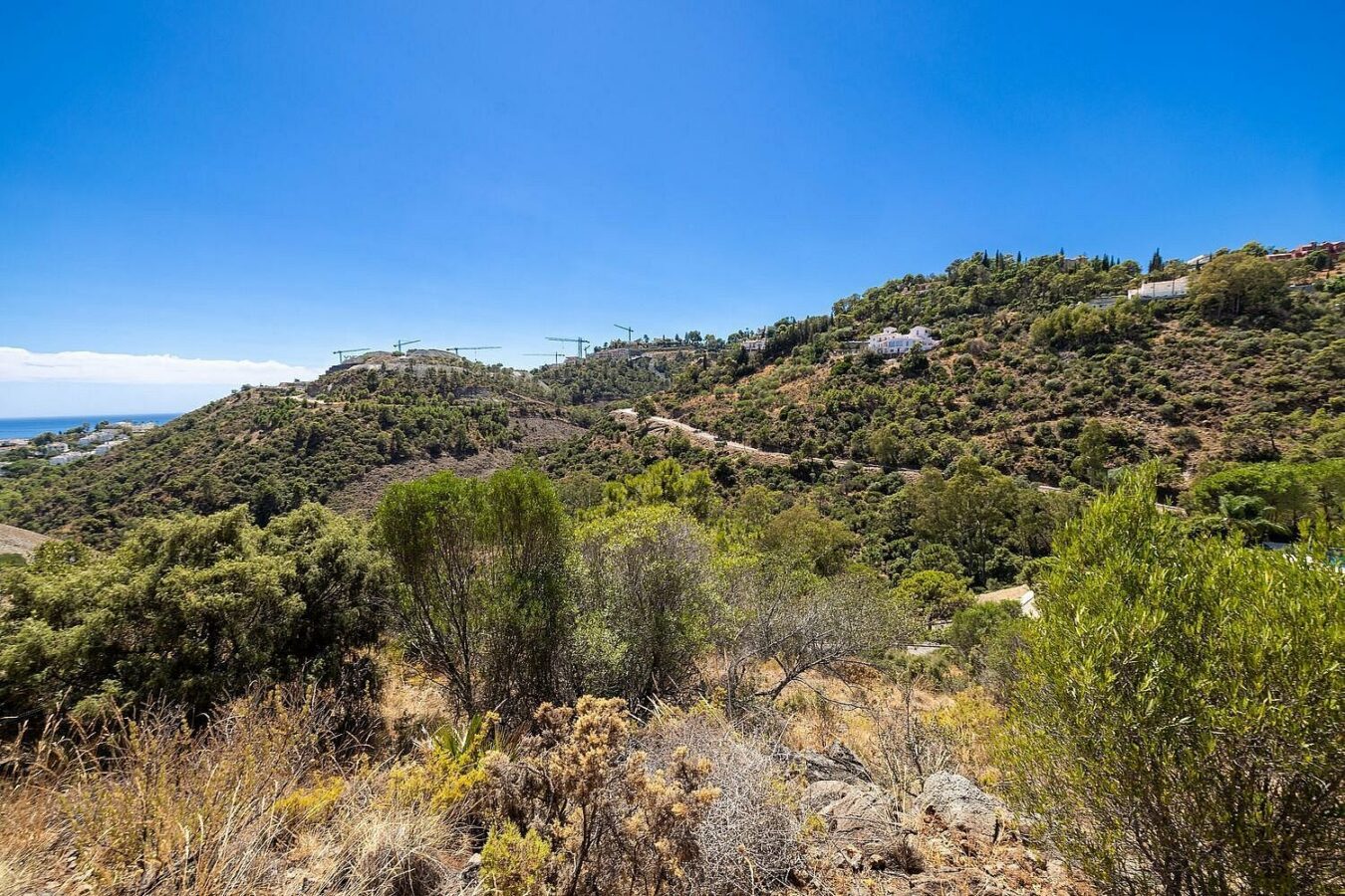FOR SALE 🏡 Sea-View Building Plot with Licence and Approved Villa Project – El Madroñal, Benahavís 🇪🇸