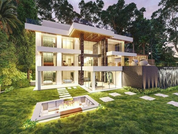 FOR SALE 🏡 Building Plot with Licensed Villa Project and Sea Views – El Madroñal, Benahavís 🇪🇸