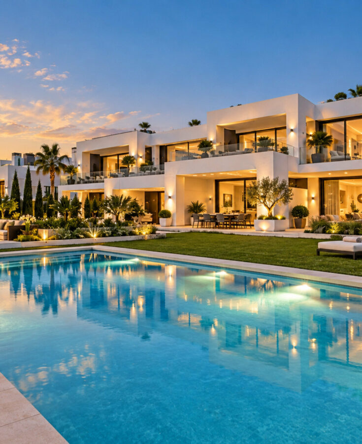 FOR SALE 🏡 Contemporary Corner Semi-Detached Villa with Private Pool and Basement – Guadalmina Alta, San Pedro de Alcántara 🇪🇸