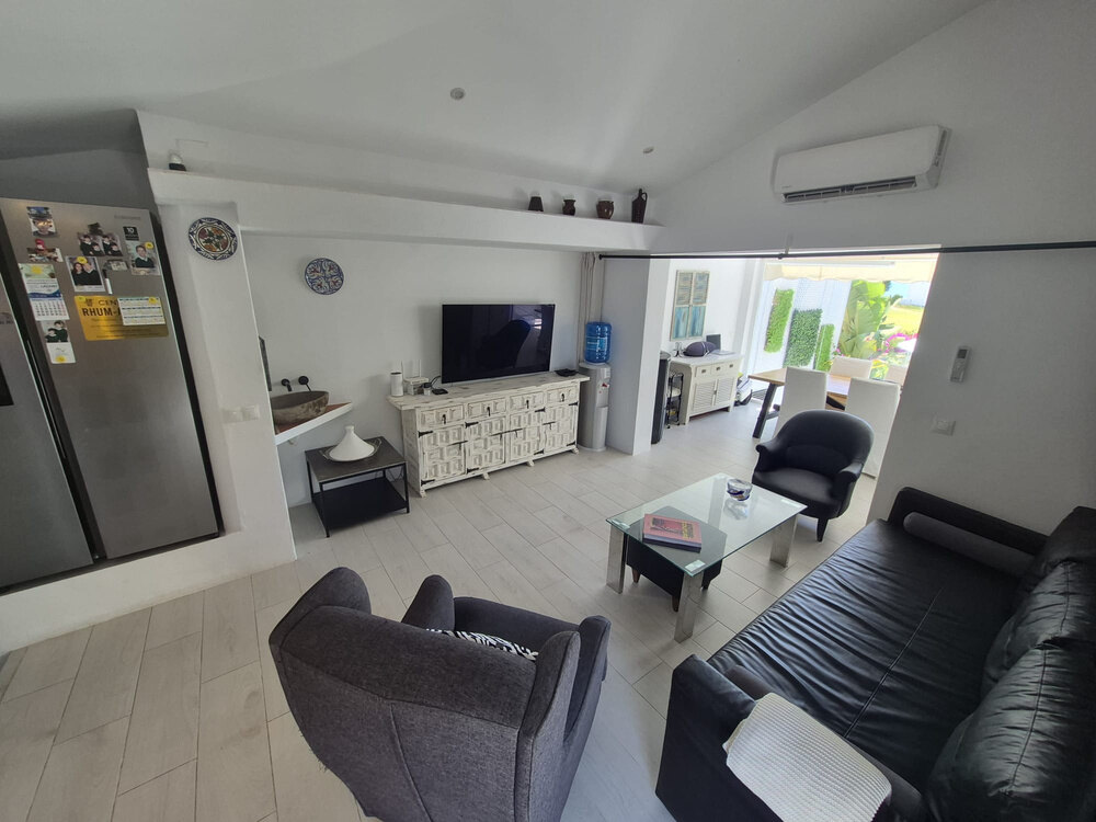 FOR SALE 🏡 Beachside Three-Bedroom Villa with Two Roof Terraces in a Gated Resort Community – Bahía Dorada, Estepona 🇪🇸