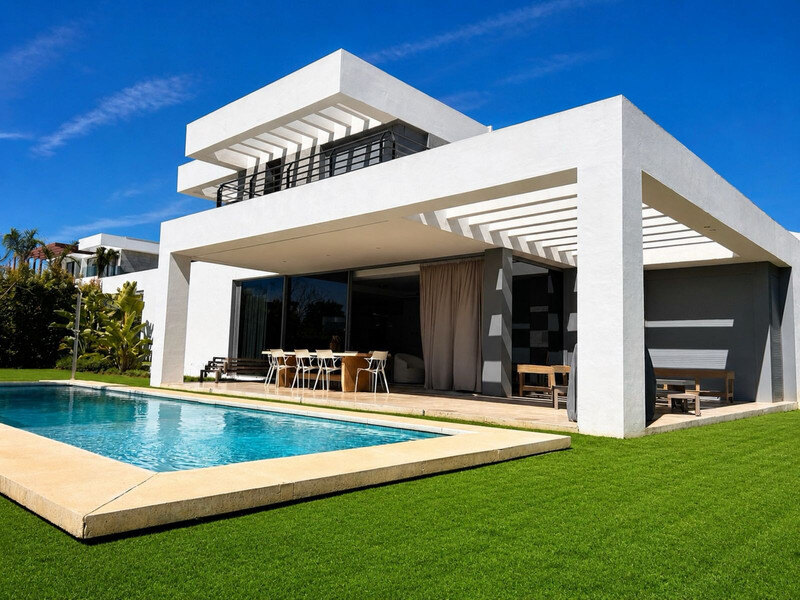 FOR SALE 🏡 Contemporary Five-Bedroom Villa with Pool, Gym and Games Room – Cancelada, New Golden Mile, Estepona 🇪🇸