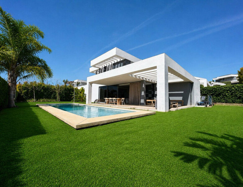 FOR SALE 🏡 Contemporary Five-Bedroom Villa with Pool, Gym and Games Room – Cancelada, New Golden Mile, Estepona 🇪🇸