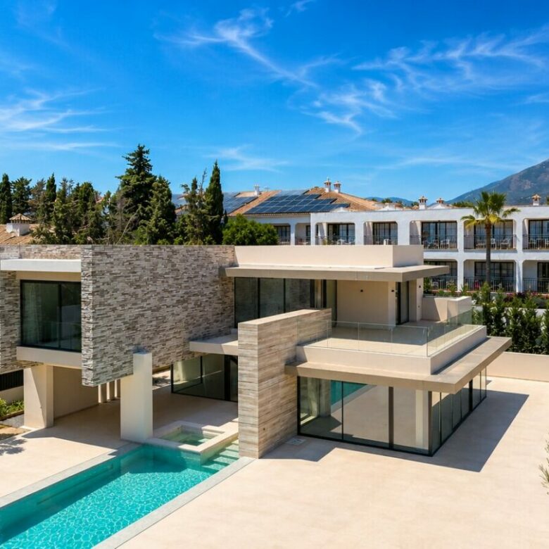 FOR SALE 🏡 New Build Four-Bedroom Villa with Basement to Customise – Cortijo Blanco, San Pedro de Alcántara 🇪🇸