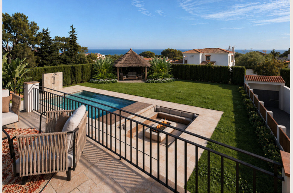 FOR SALE 🏡 Renovated Five-Bedroom Andalusian Villa with Central Patio and Pool – El Rosario, Marbella East 🇪🇸