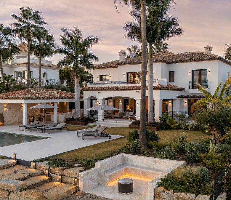 FOR SALE 🏡 Renovated Four-Bedroom Villa with Panoramic Sea Views, Gym and Spa Room – Los Flamingos, Benahavís 🇪🇸