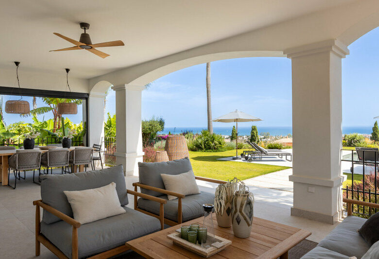 FOR SALE 🏡 Renovated Four-Bedroom Villa with Panoramic Sea Views, Gym and Spa Room – Los Flamingos, Benahavís 🇪🇸