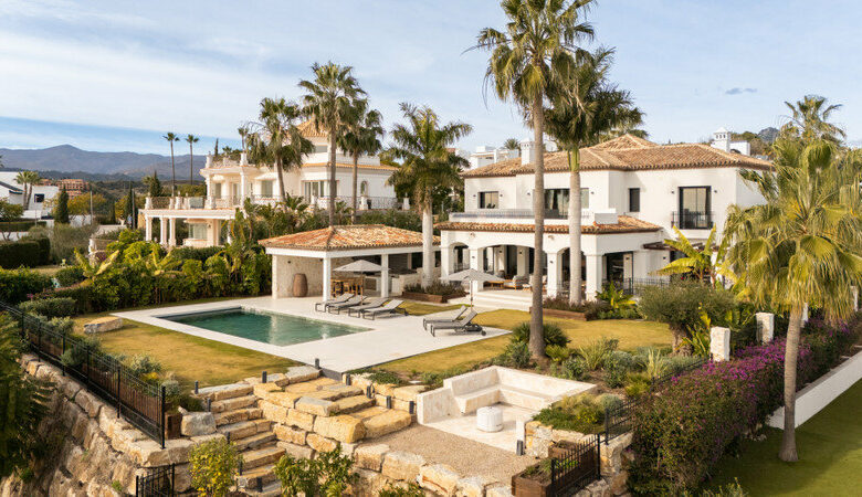 FOR SALE 🏡 Renovated Four-Bedroom Villa with Panoramic Sea Views, Gym and Spa Room – Los Flamingos, Benahavís 🇪🇸