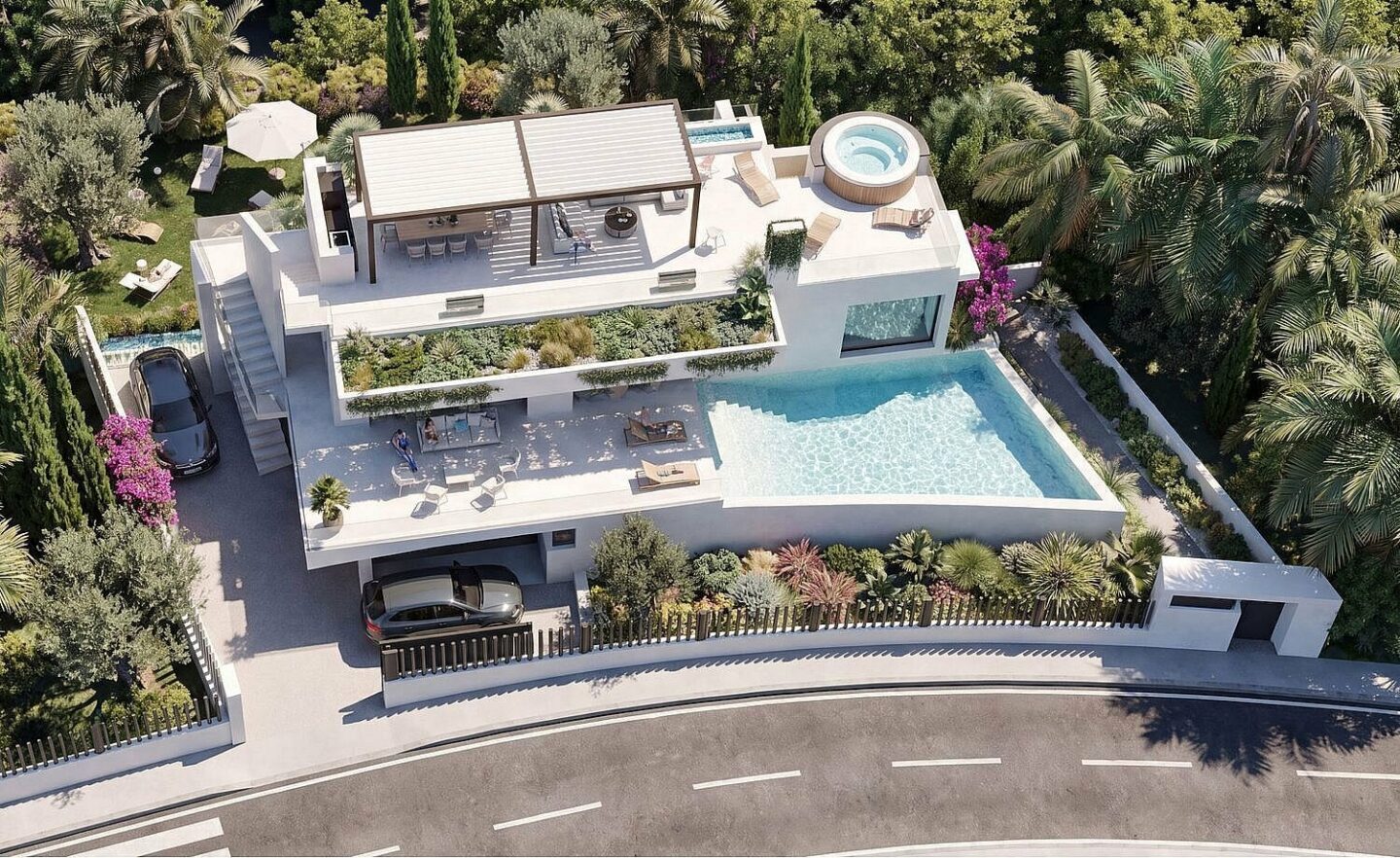 FOR SALE 🏡 Sea-View Plot with Licensed Contemporary Villa Design – Los Naranjos, Nueva Andalucía, Marbella 🇪🇸