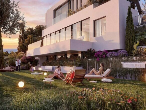 FOR SALE 🏡 Sea-View Plot with Licensed Contemporary Villa Design – Los Naranjos, Nueva Andalucía, Marbella 🇪🇸
