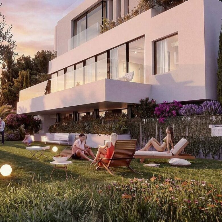 FOR SALE 🏡 Sea-View Plot with Licensed Contemporary Villa Design – Los Naranjos, Nueva Andalucía, Marbella 🇪🇸