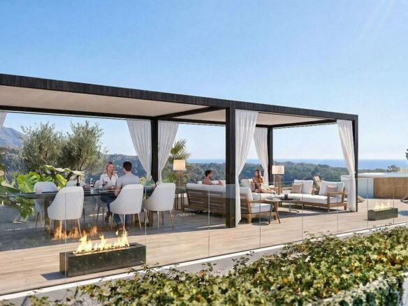 FOR SALE 🏡 Sea-View Plot with Licensed Contemporary Villa Design – Los Naranjos, Nueva Andalucía, Marbella 🇪🇸