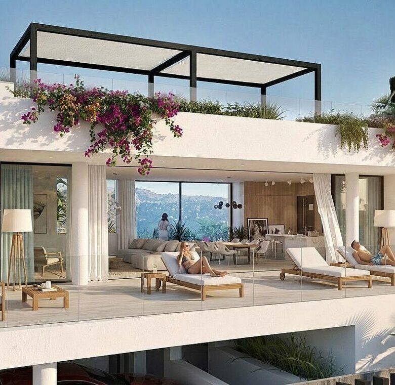 FOR SALE 🏡 Sea-View Plot with Licensed Contemporary Villa Design – Los Naranjos, Nueva Andalucía, Marbella 🇪🇸