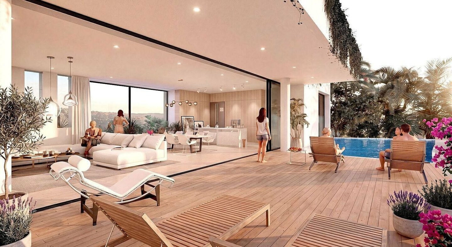 FOR SALE 🏡 Sea-View Plot with Licensed Contemporary Villa Design – Los Naranjos, Nueva Andalucía, Marbella 🇪🇸