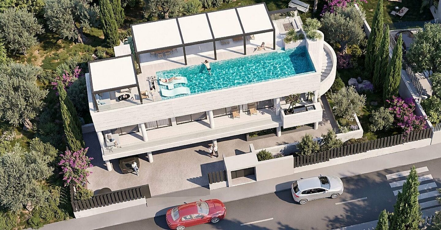 FOR SALE 🏡 Sea-View Plot with Contemporary Four-Level Villa Design – Los Naranjos, Nueva Andalucía, Marbella 🇪🇸