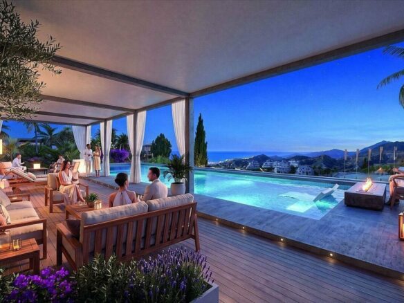FOR SALE 🏡 Sea-View Plot with Contemporary Four-Level Villa Design – Los Naranjos, Nueva Andalucía, Marbella 🇪🇸