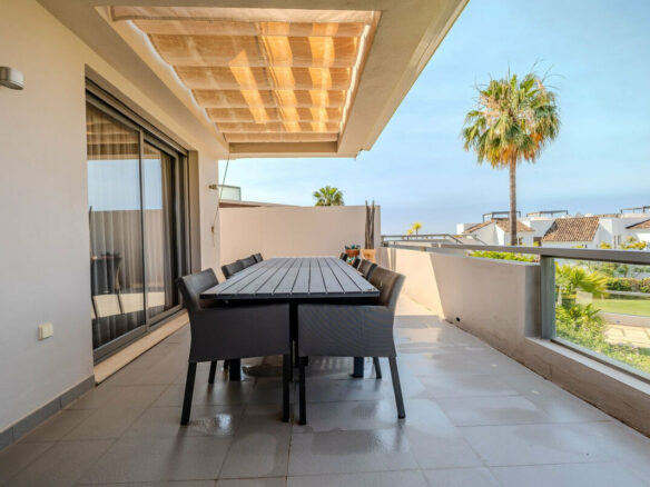 FOR SALE 🏡 Three-Bedroom Garden Apartment with Large Terrace in a Golf Resort – Arrayanes Golf, Benahavís 🇪🇸
