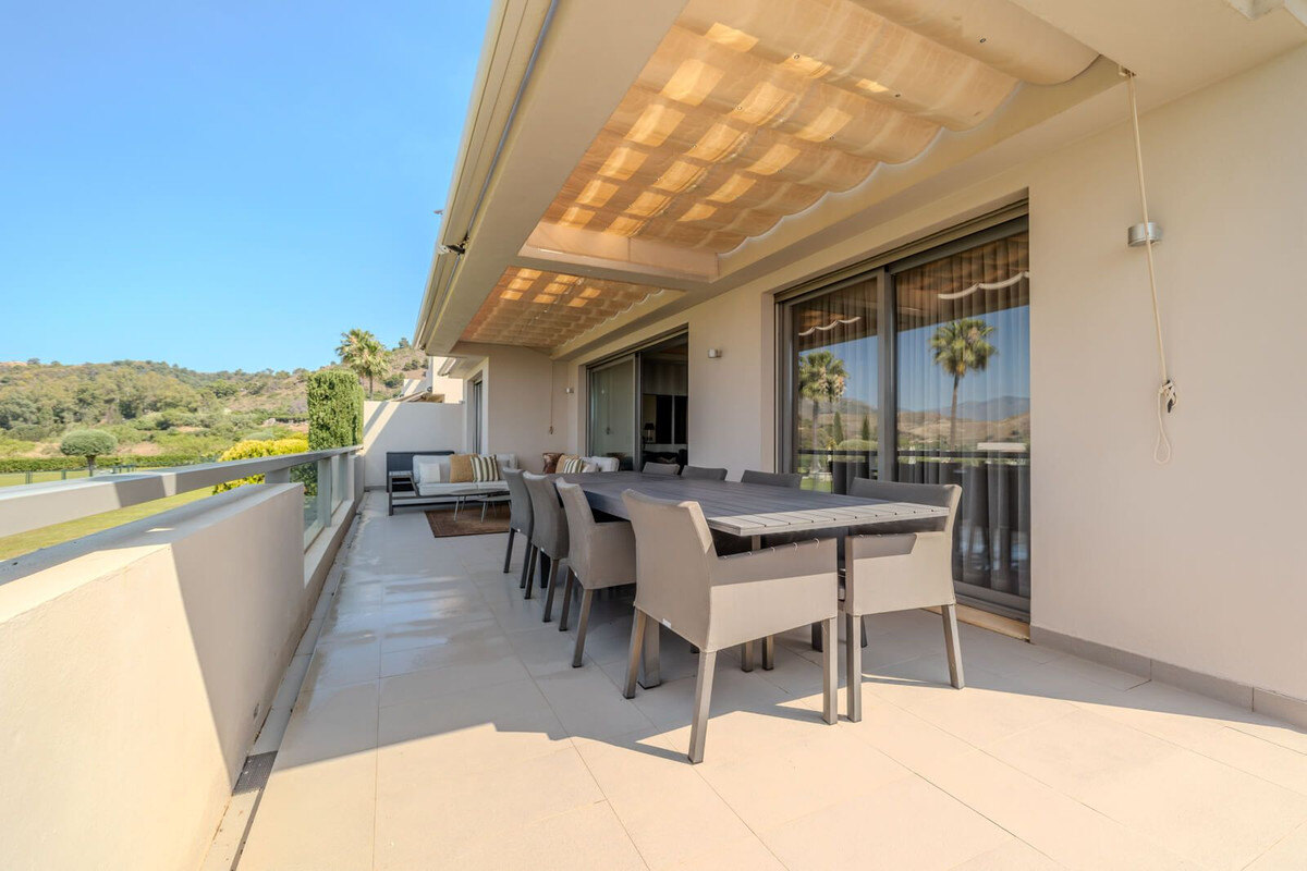 FOR SALE 🏡 Three-Bedroom Garden Apartment with Large Terrace in a Golf Resort – Arrayanes Golf, Benahavís 🇪🇸