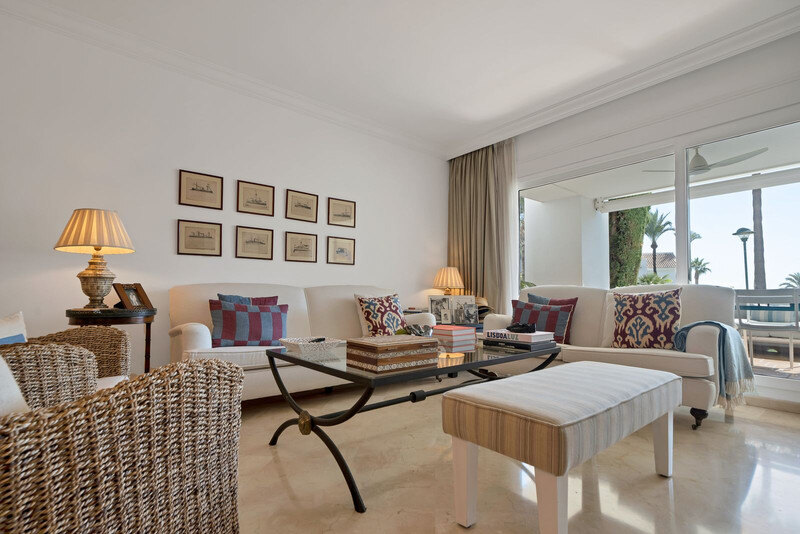 FOR SALE 🏡 Beachfront Garden Apartment in a Gated Community – Los Monteros, Marbella East 🇪🇸