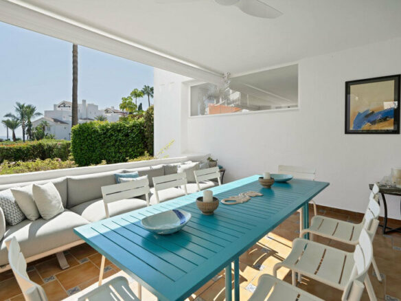 FOR SALE 🏡 Beachfront Garden Apartment in a Gated Community – Los Monteros, Marbella East 🇪🇸