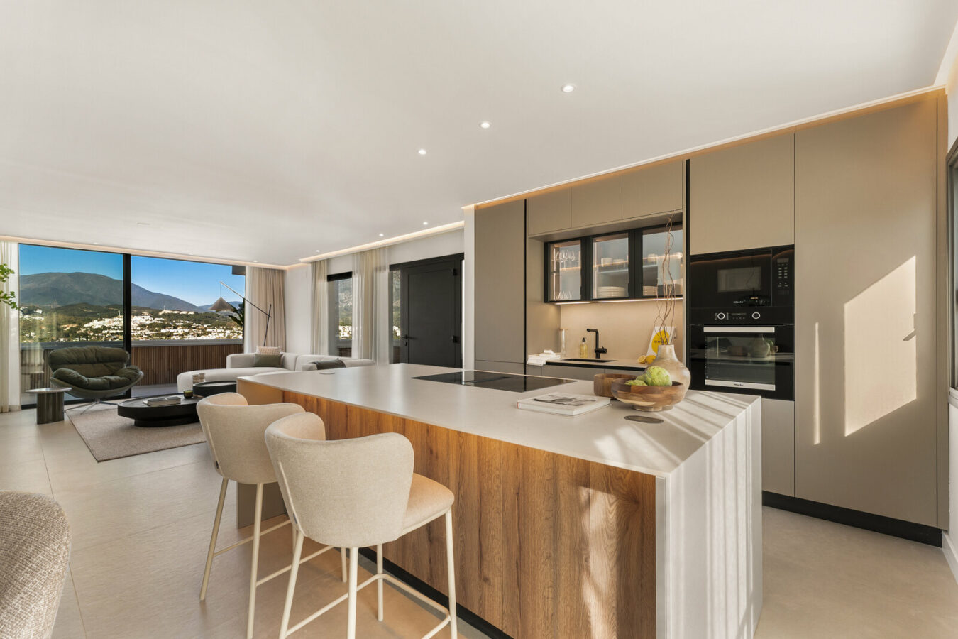 FOR SALE 🏡 Renovated Two-Bedroom Apartment with Sea and Mountain Views, Sold Furnished – Nueva Andalucía, Marbella 🇪🇸