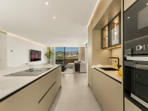 FOR SALE 🏡 Renovated Two-Bedroom Apartment with Sea and Mountain Views, Sold Furnished – Nueva Andalucía, Marbella 🇪🇸