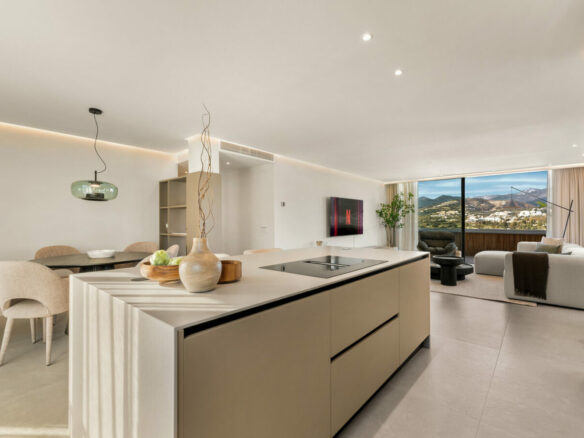 FOR SALE 🏡 Renovated Two-Bedroom Apartment with Sea and Mountain Views, Sold Furnished – Nueva Andalucía, Marbella 🇪🇸