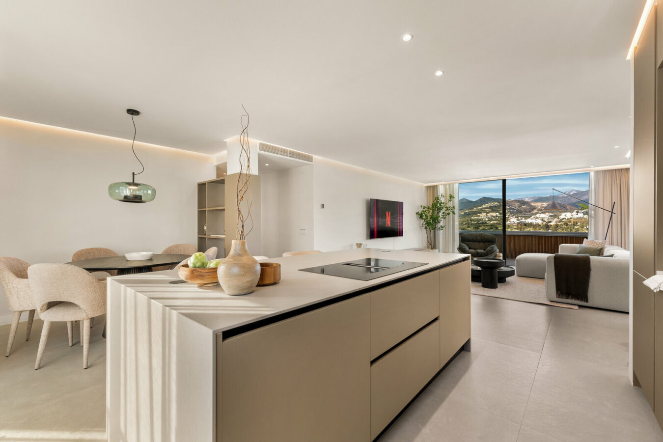 FOR SALE 🏡 Renovated Two-Bedroom Apartment with Sea and Mountain Views, Sold Furnished – Nueva Andalucía, Marbella 🇪🇸