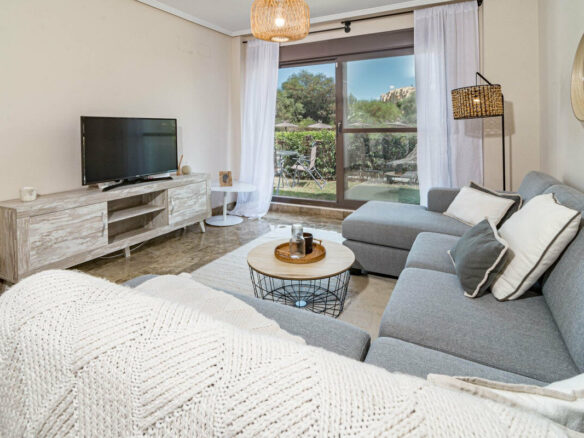 FOR SALE 🏡 Two-Bedroom Garden Apartment with Pool Views in a Gated Complex – Selwo, Estepona 🇪🇸