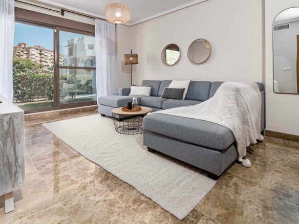 FOR SALE 🏡 Two-Bedroom Garden Apartment with Pool Views in a Gated Complex – Selwo, Estepona 🇪🇸