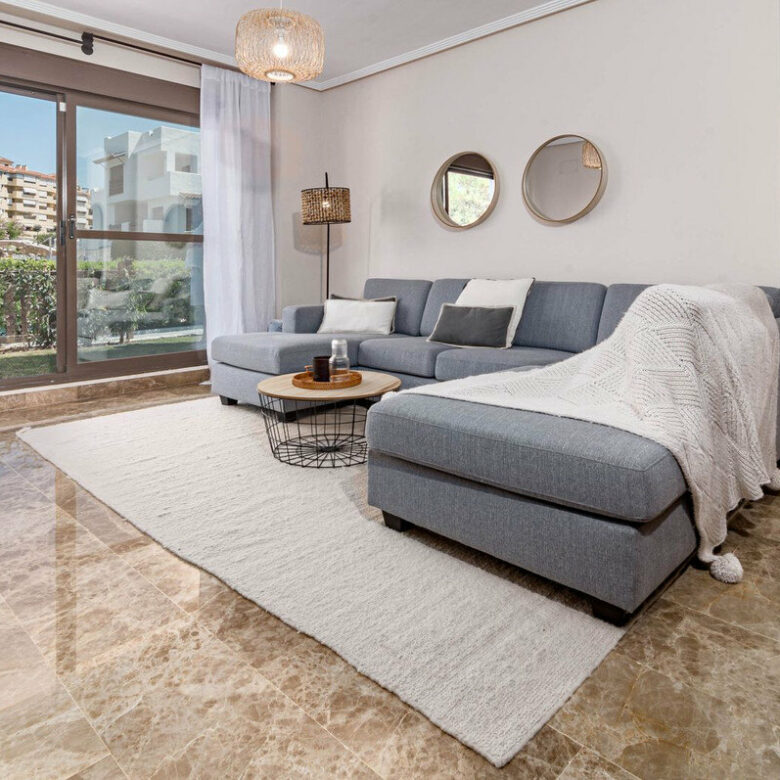 FOR SALE 🏡 Two-Bedroom Garden Apartment with Pool Views in a Gated Complex – Selwo, Estepona 🇪🇸