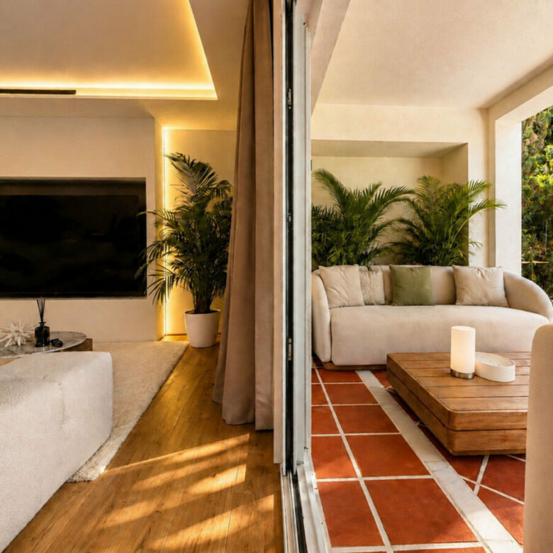 FOR SALE 🏡 Fully Renovated Designer Townhouse with Garden and Rooftop Solarium – Golden Mile, Marbella 🇪🇸