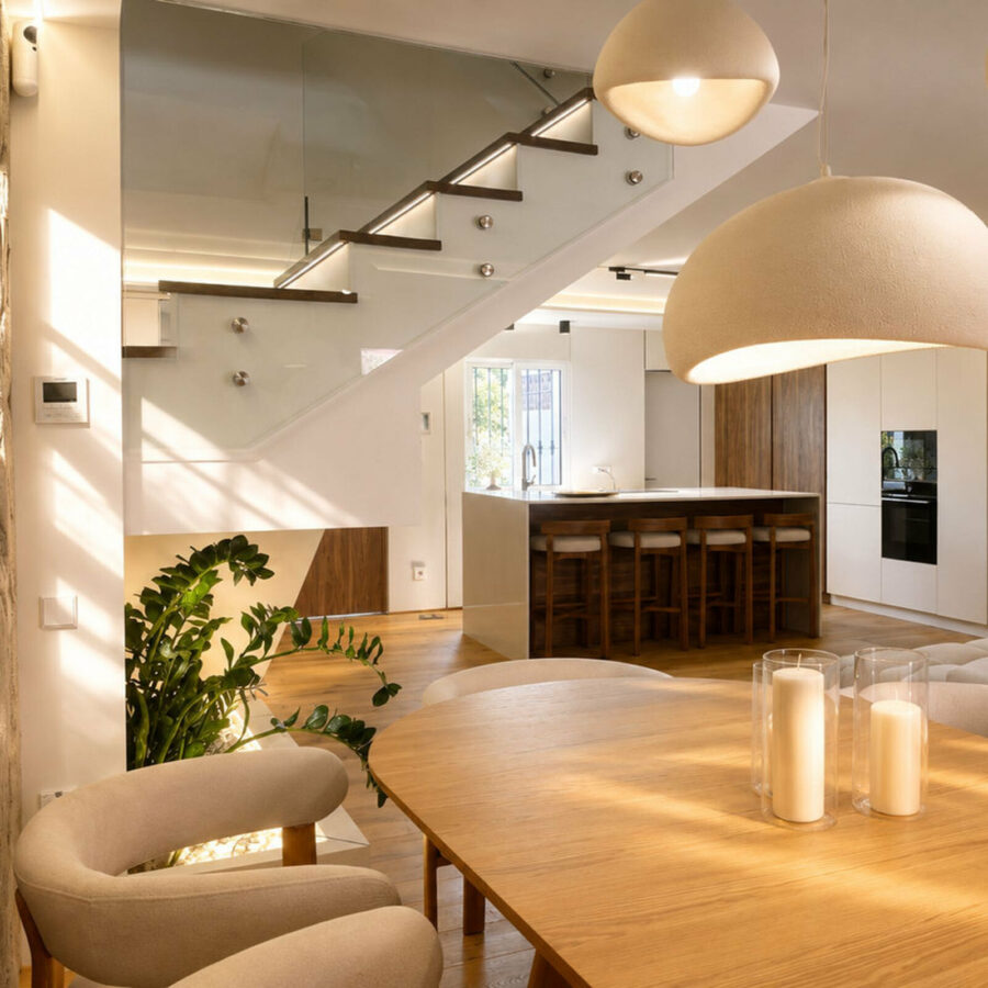 FOR SALE 🏡 Fully Renovated Designer Townhouse with Garden and Rooftop Solarium – Golden Mile, Marbella 🇪🇸