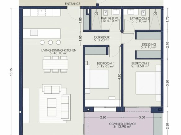 FOR SALE 🏡 New Two-Bedroom Apartment with Designer Interiors near the Beach – San Pedro de Alcántara, Marbella 🇪🇸